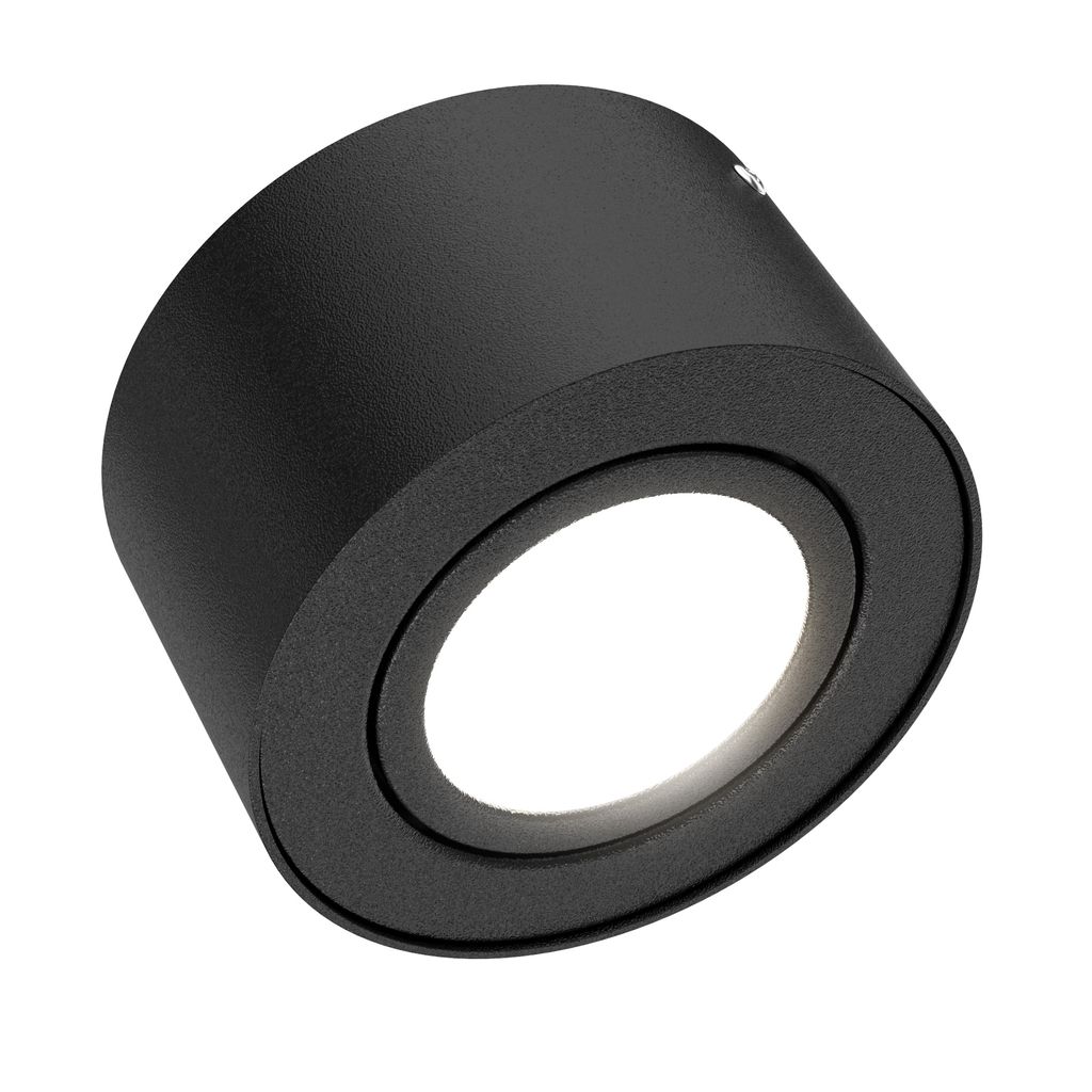 LED Apparecchio a plafone Ø 9 cm 5W 470lm nero